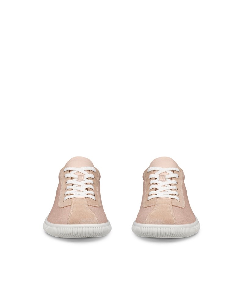 ECCO Soft Zero Damen Ledersneaker - Rosa
