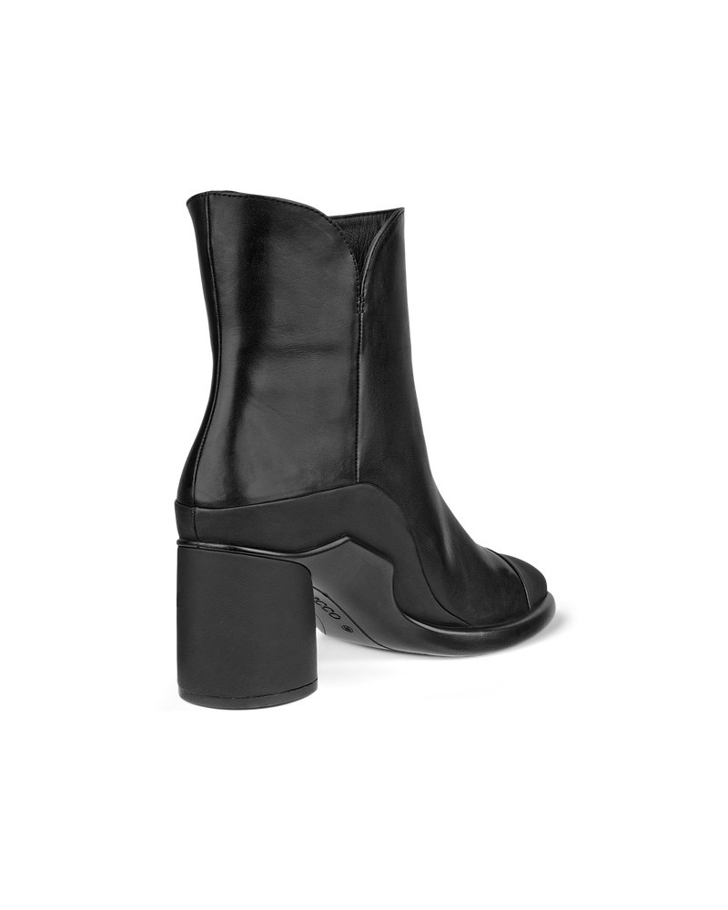 ECCO Sculpted LX 55 Damen Halbhoher Stiefel aus Leder - Schwarz