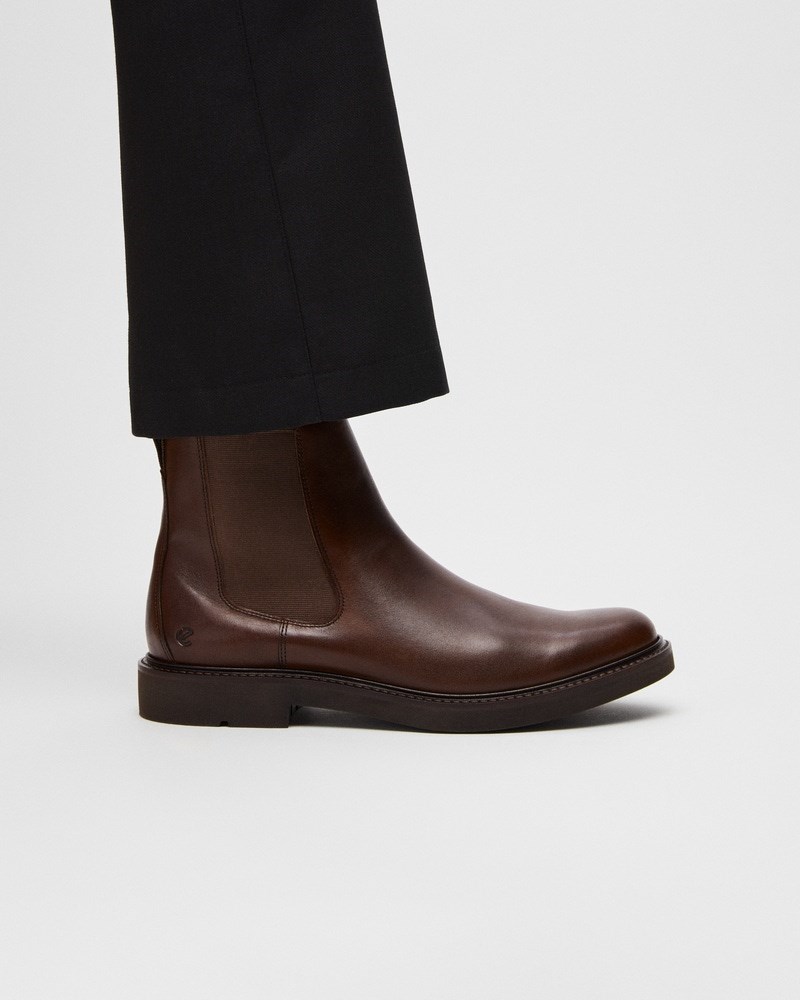 ECCO Metropole London Herren Chelsea Boot aus Leder - Braun