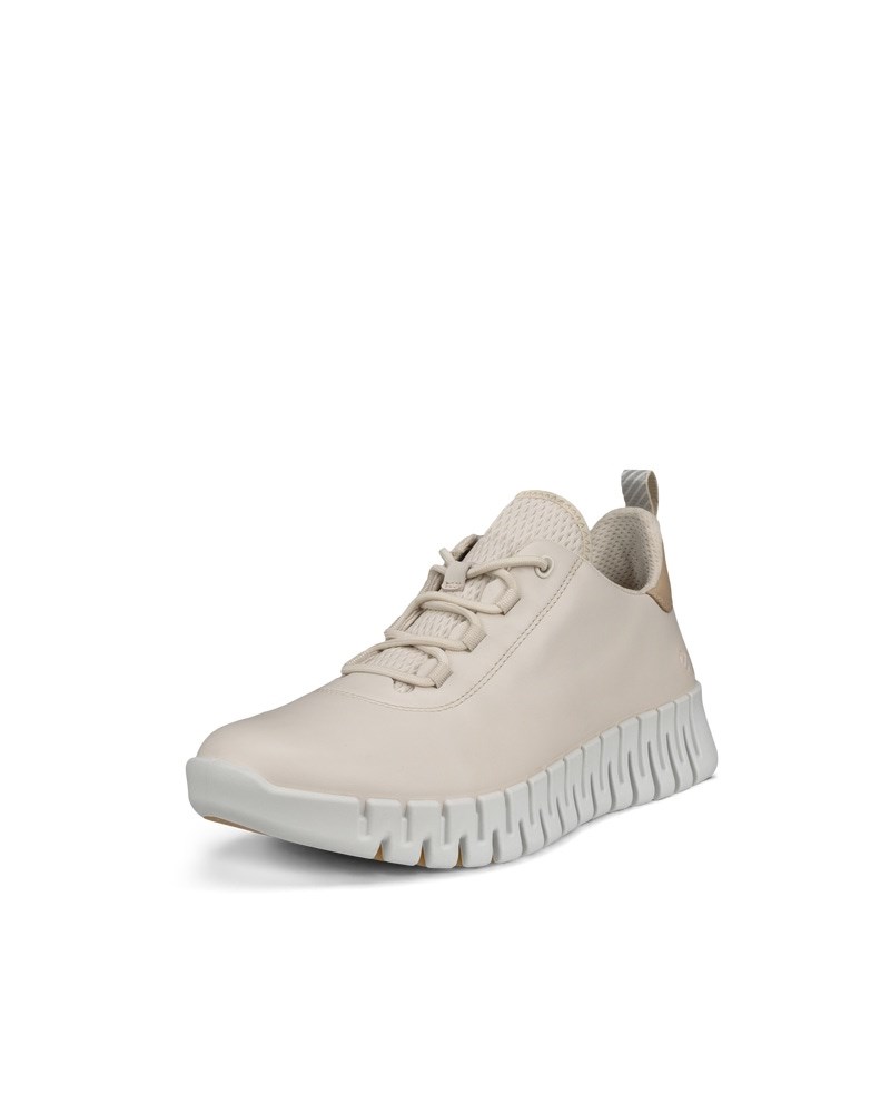 ECCO Gruuv Damen Ledersneaker - Beige