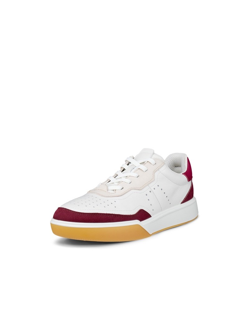 ECCO STREET COURT Damen Ledersneaker - Rot