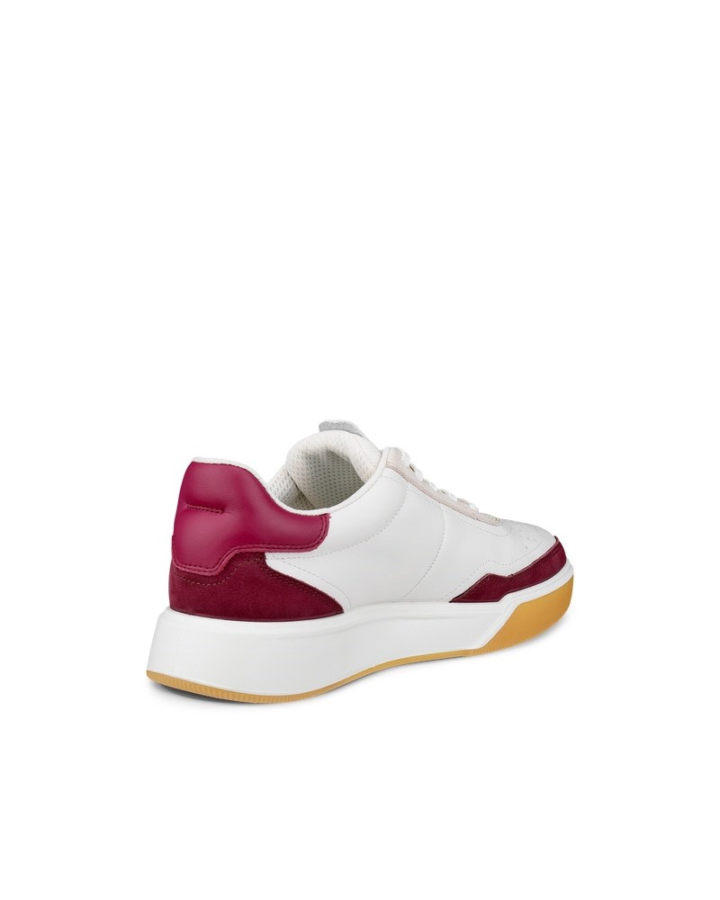 ECCO STREET COURT Damen Ledersneaker - Rot
