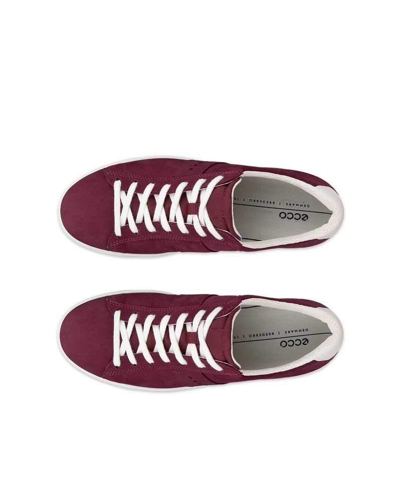 ECCO STREET LITE Damen Sneaker aus Nubukleder - Rot