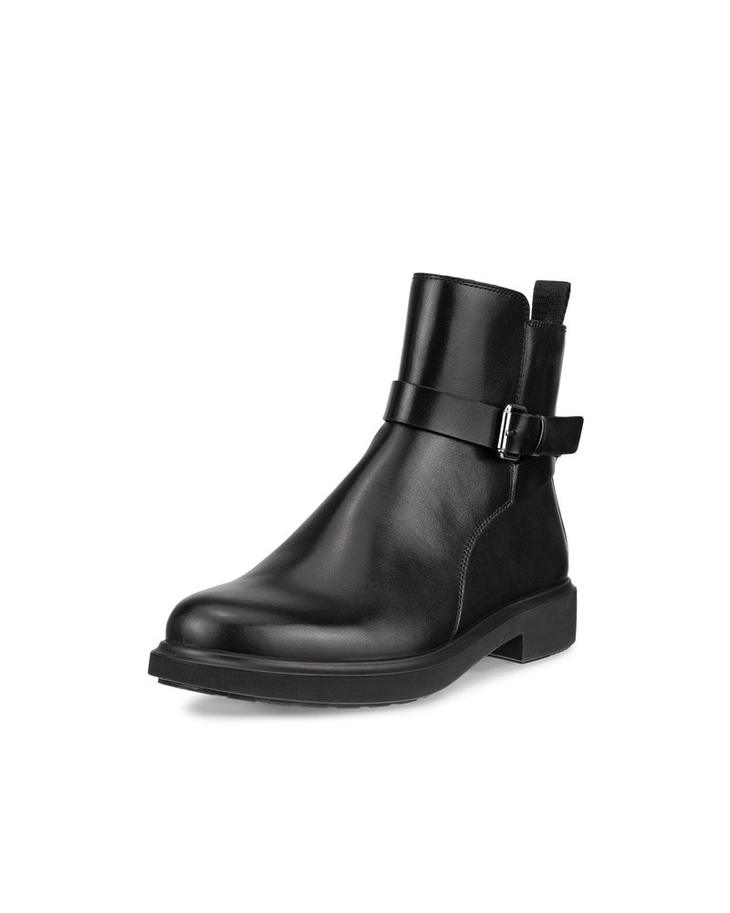 ECCO Metropole Amsterdam Damen Wasserdichter Lederstiefel - Schwarz