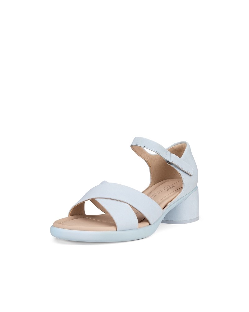 ECCO Sculpted Sandal LX 35 Damen Nubuksandale mit Absatz - Blau