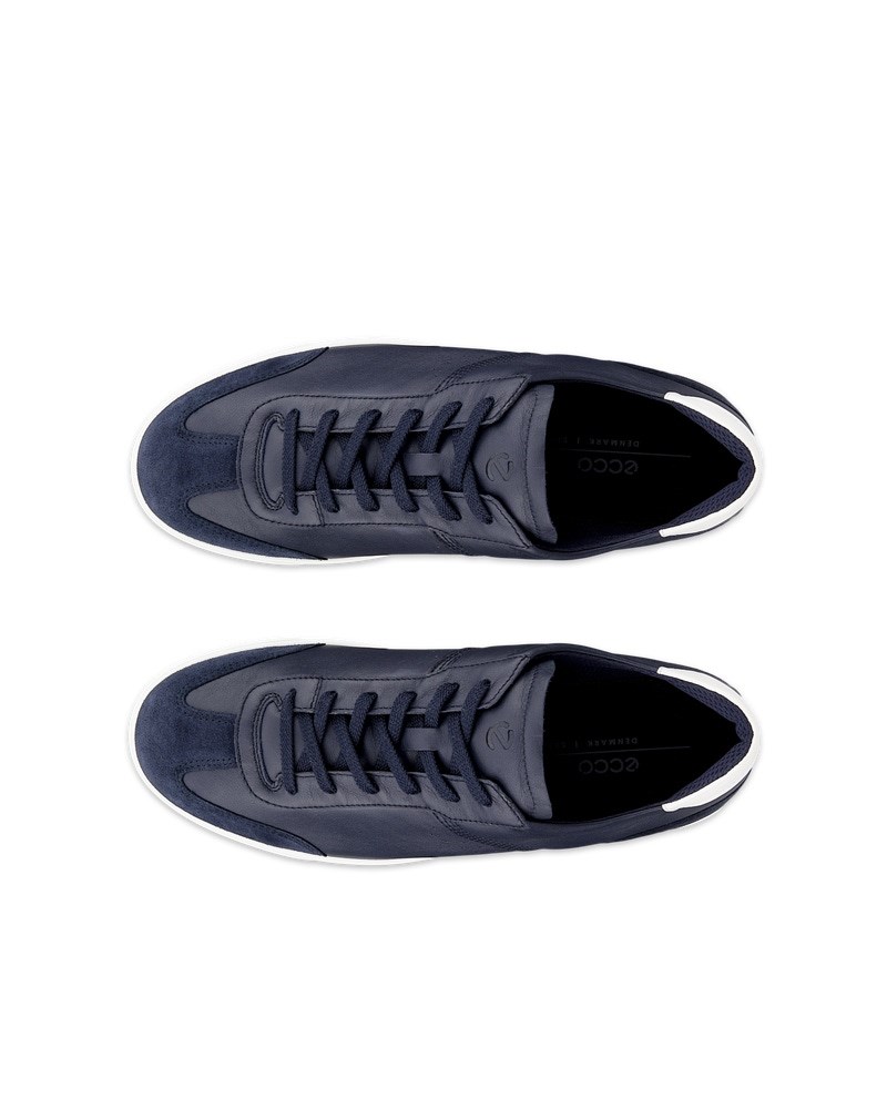 ECCO STREET LITE Herren Ledersneaker - Blau