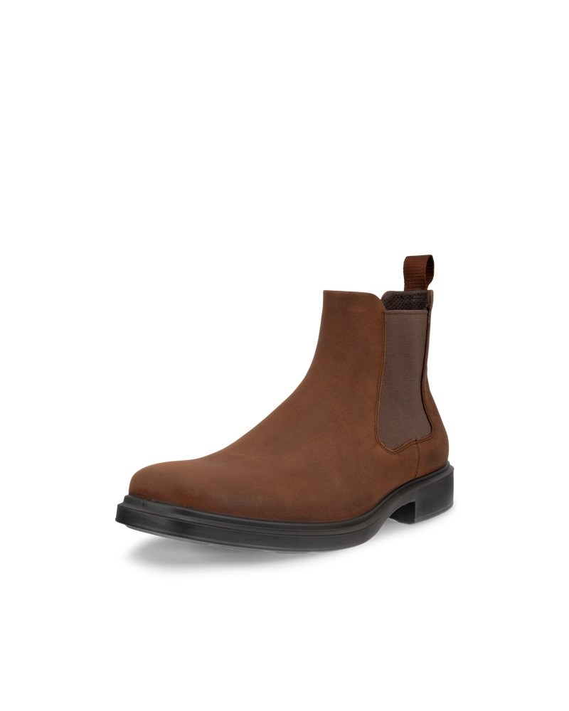 ECCO Helsinki 2 Herren Chelsea Boot aus Nubukleder - Braun