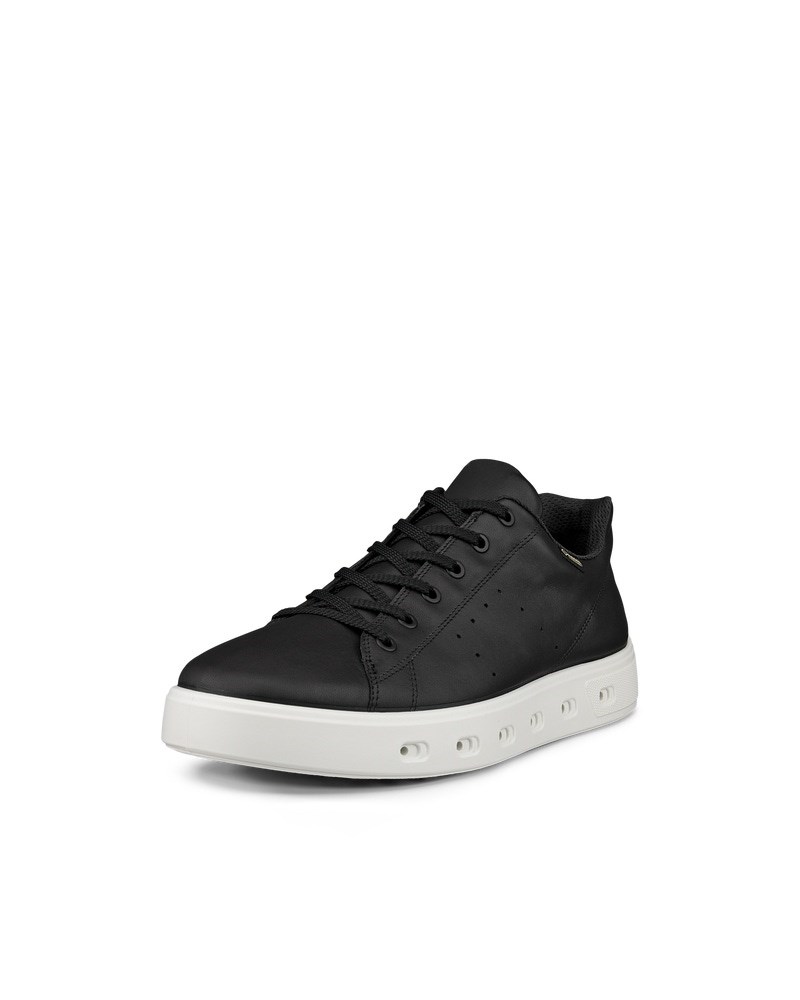ECCO Street 720 Herren Ledersneaker mit Gore-Tex - Schwarz