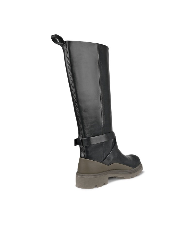 ECCO Grainer Damen Hoher Stiefel aus Leder - Braun