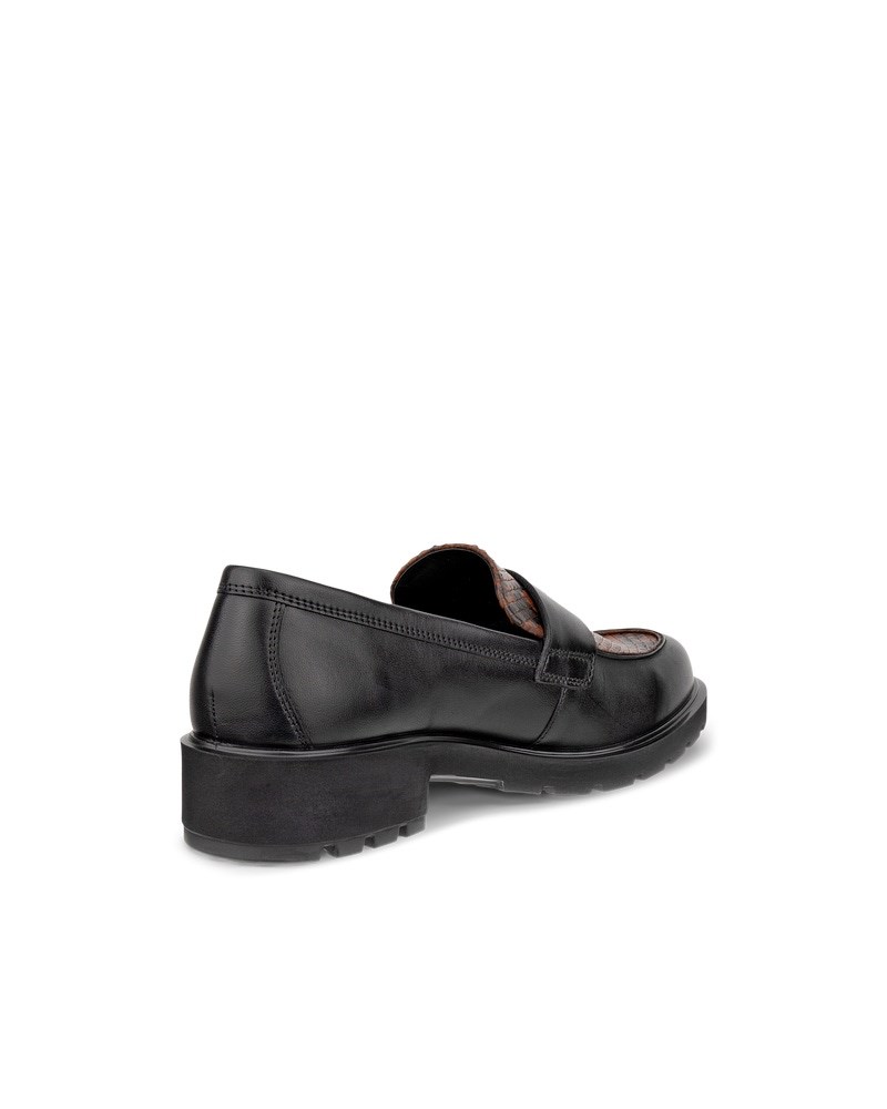 ECCO METROPOLE VIENNA Damen Lederloafer - Schwarz