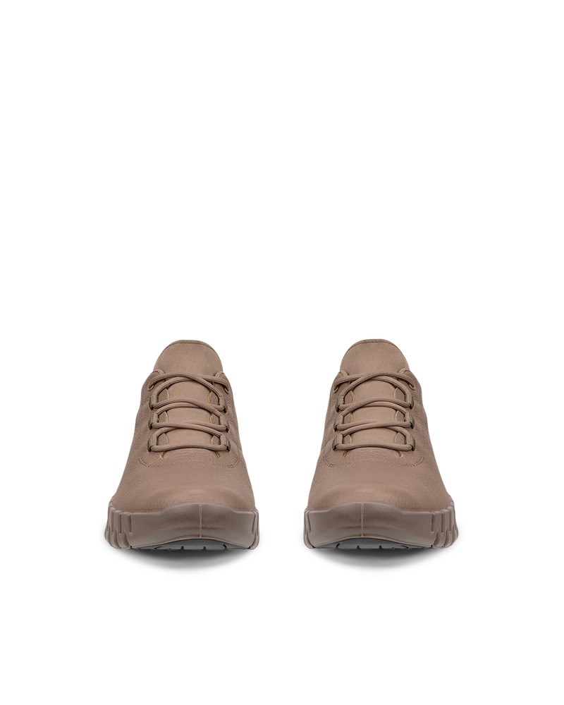 ECCO GRUUV Damen Ledersneaker mit Gore-Tex - Braun