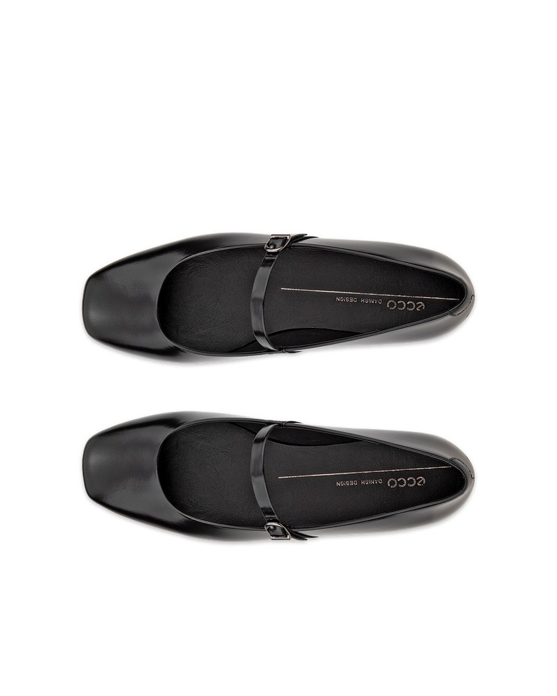 ECCO MARGOT Damen Lederballerina - Schwarz