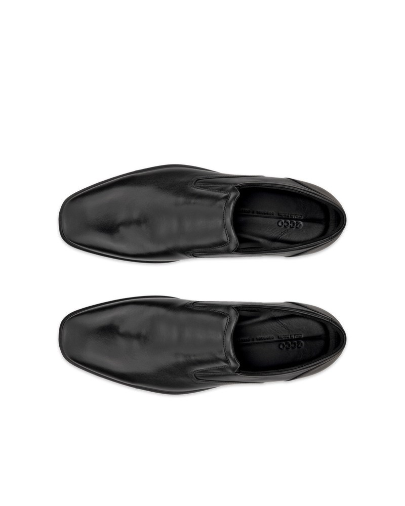 ECCO Metropole Milan Herren Lederslipper - Schwarz