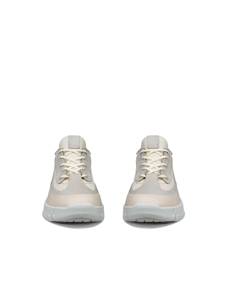 ECCO GRUUV Damen Ledersneaker - Beige