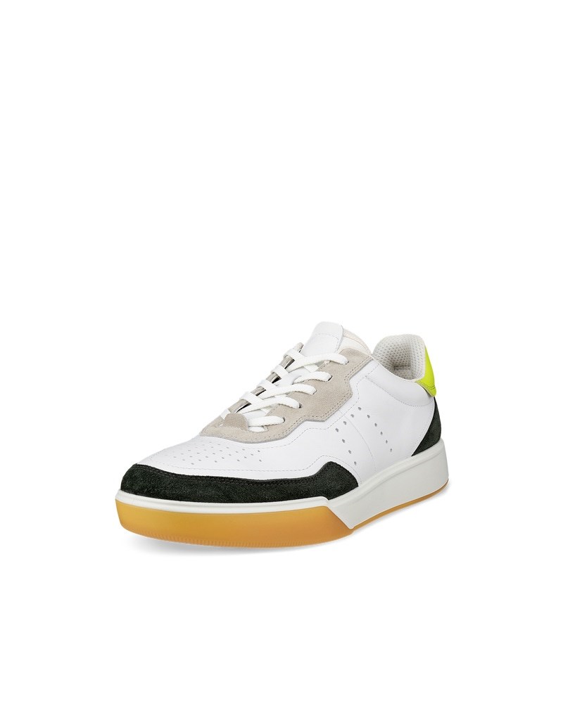 ECCO Street Court Herren Ledersneaker - Weiß