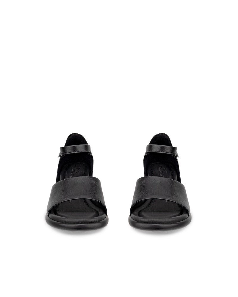 ECCO Sculpted Sandal LX 55 Damen Ledersandale mit Absatz - Schwarz