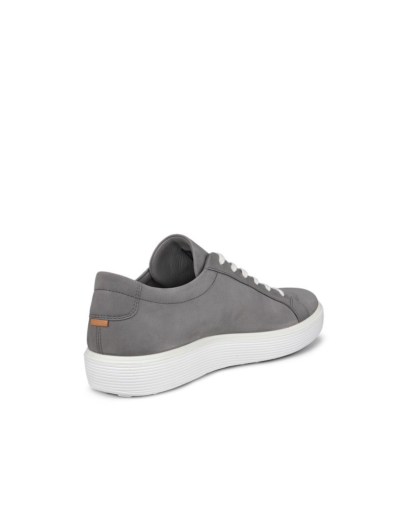 ECCO Soft 60 Herren Sneaker aus Nubukleder - Grau