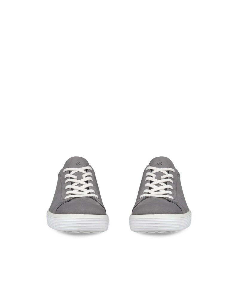 ECCO Soft 60 Herren Sneaker aus Nubukleder - Grau
