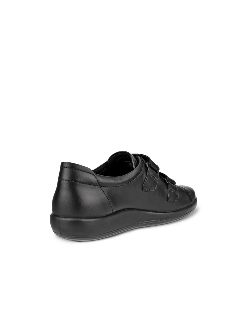 ECCO Soft 2.0 Damen Ledersneaker - Schwarz