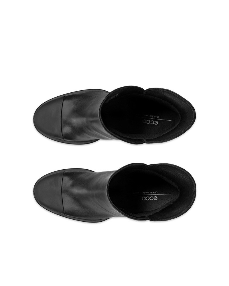 ECCO Sculpted LX 55 Damen Halbhoher Stiefel aus Leder - Schwarz