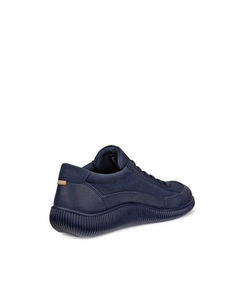 ECCO SOFT ZERO Damen Wasserdichte Nubuklederschuh - Blau
