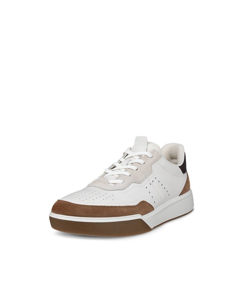 ECCO STREET COURT Herren Ledersneaker - Braun