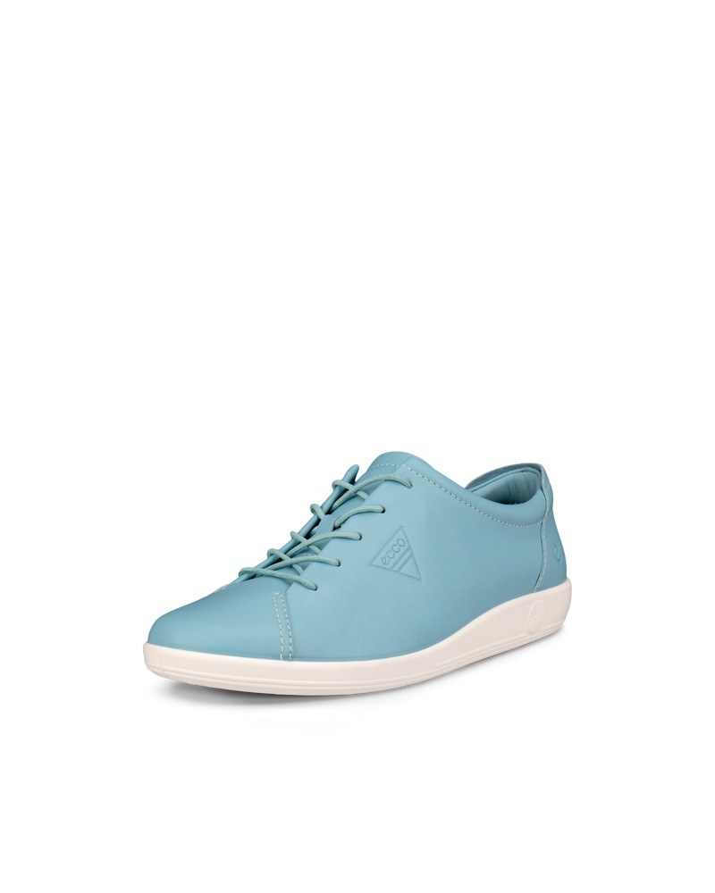 ECCO Soft 2.0 Damen Ledersneaker - Blau