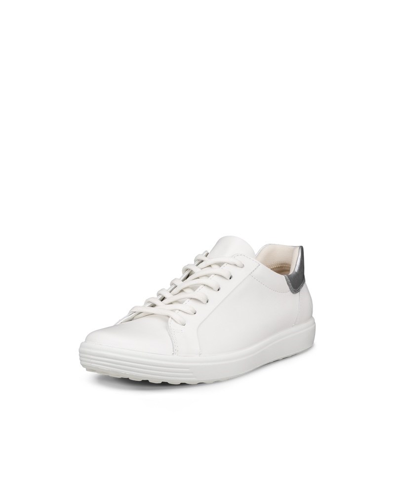 ECCO Soft 7 Damen Ledersneaker - Weiß