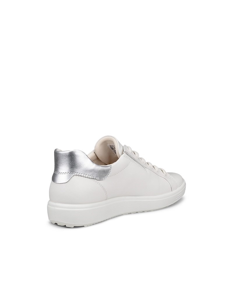 ECCO Soft 7 Damen Ledersneaker - Weiß