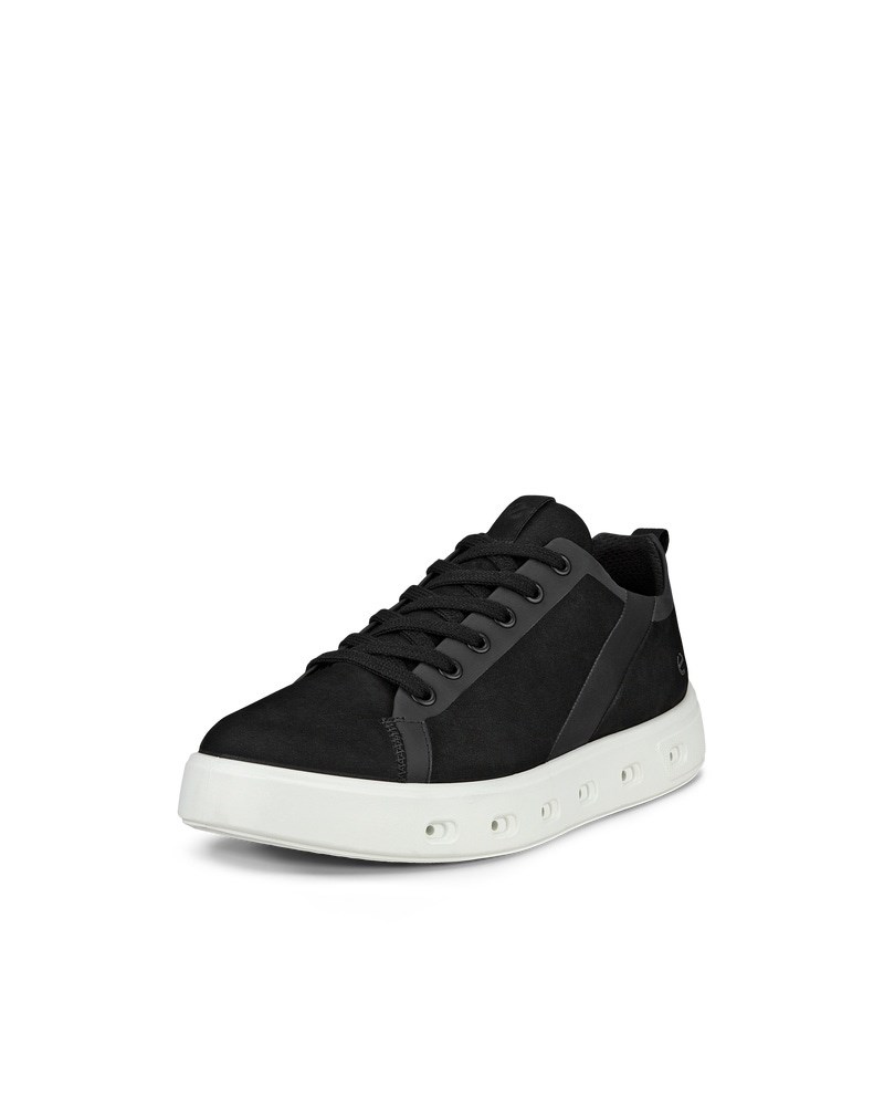 ECCO Street 720 Damen Sneaker aus Nubukleder mit Gore-Tex - Schwarz