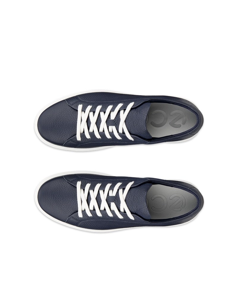 ECCO Soft 60 Herren Ledersneaker - Blau