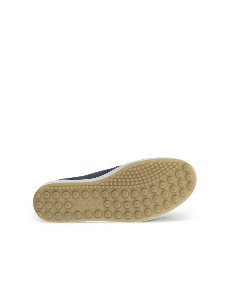 ECCO Soft 7 Damen Bootie aus Veloursleder mit Reißverschluss - Blau