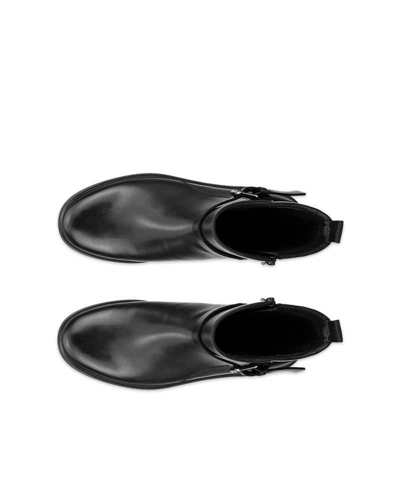 ECCO Metropole Amsterdam Damen Wasserdichter Lederstiefel - Schwarz