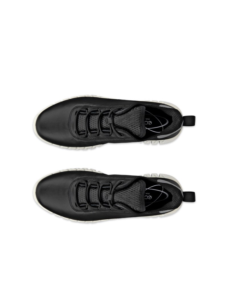 ECCO Gruuv Damen Ledersneaker - Schwarz