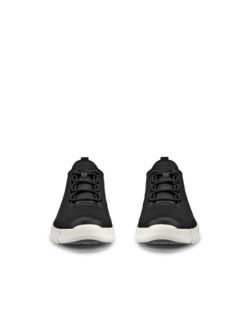 ECCO Gruuv Damen Ledersneaker - Schwarz