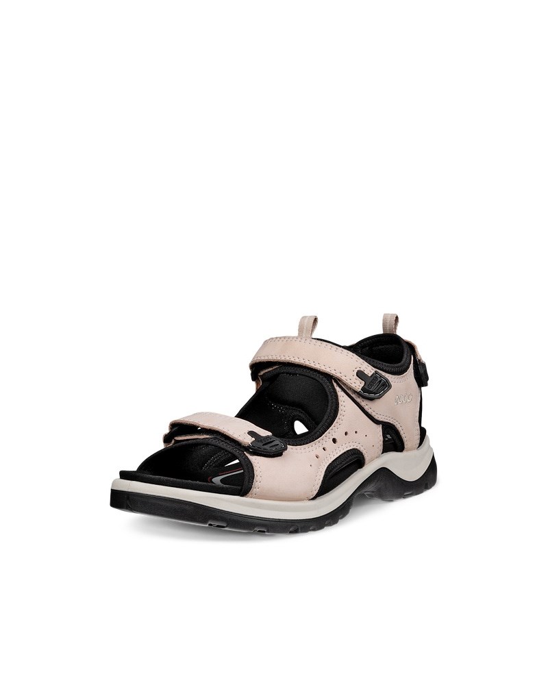 ECCO Offroad Damen Trekkingsandale aus Nubukleder - Rosa