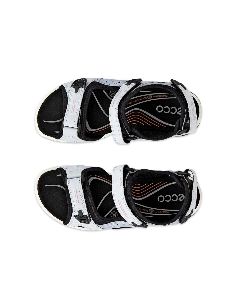 ECCO Offroad Yucatan Damen Trekkingsandale aus Nubukleder - Blau