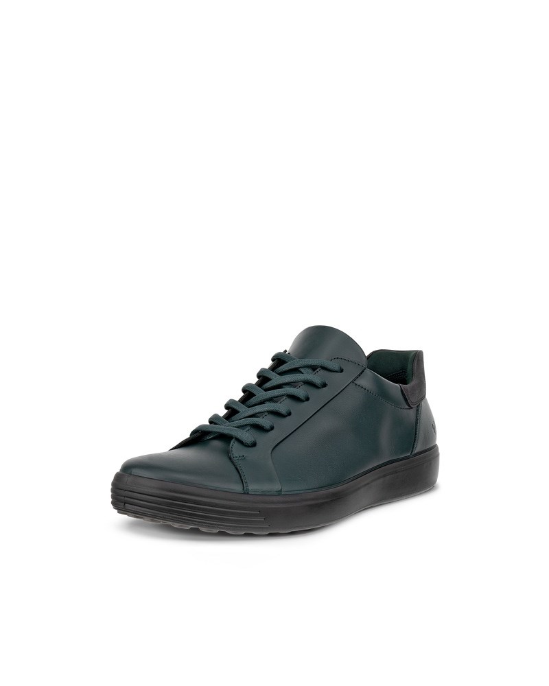 ECCO SOFT 7 Herren Ledersneaker - Grün