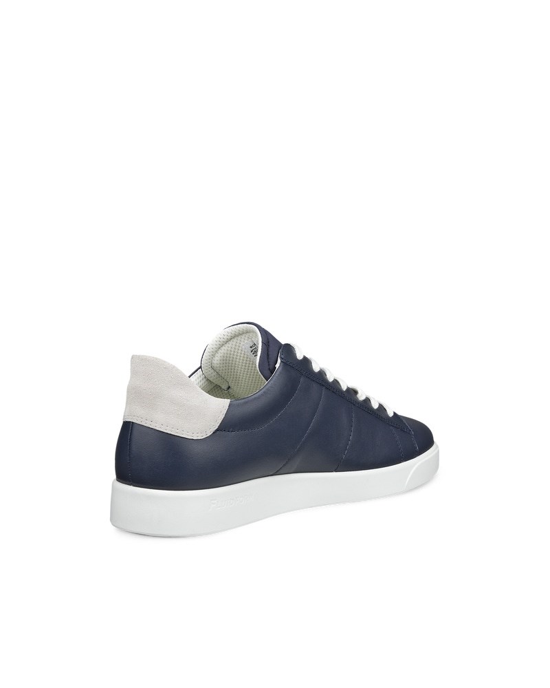 ECCO Street Lite Herren Ledersneaker - Blau