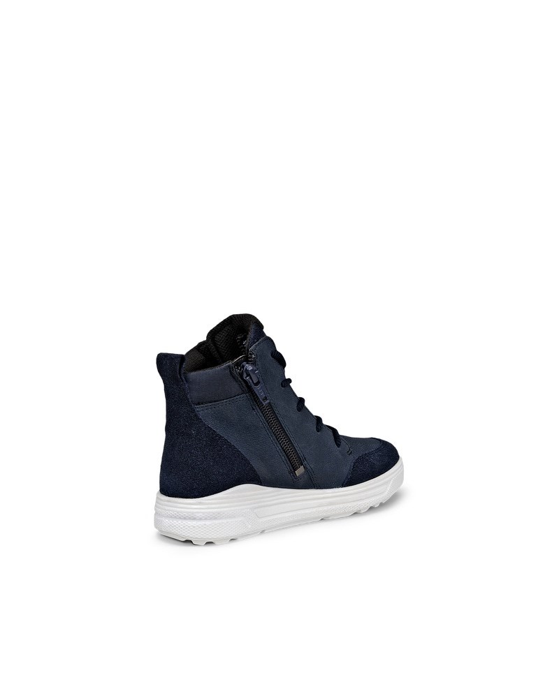 ECCO Urban Snowboarder Kinder Winterstiefel aus Nubukleder mit Gore-Tex - Blau