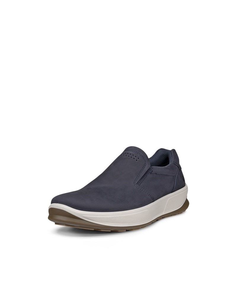 ECCO Byway 2.0 Herren Sneaker aus Nubukleder - Blau