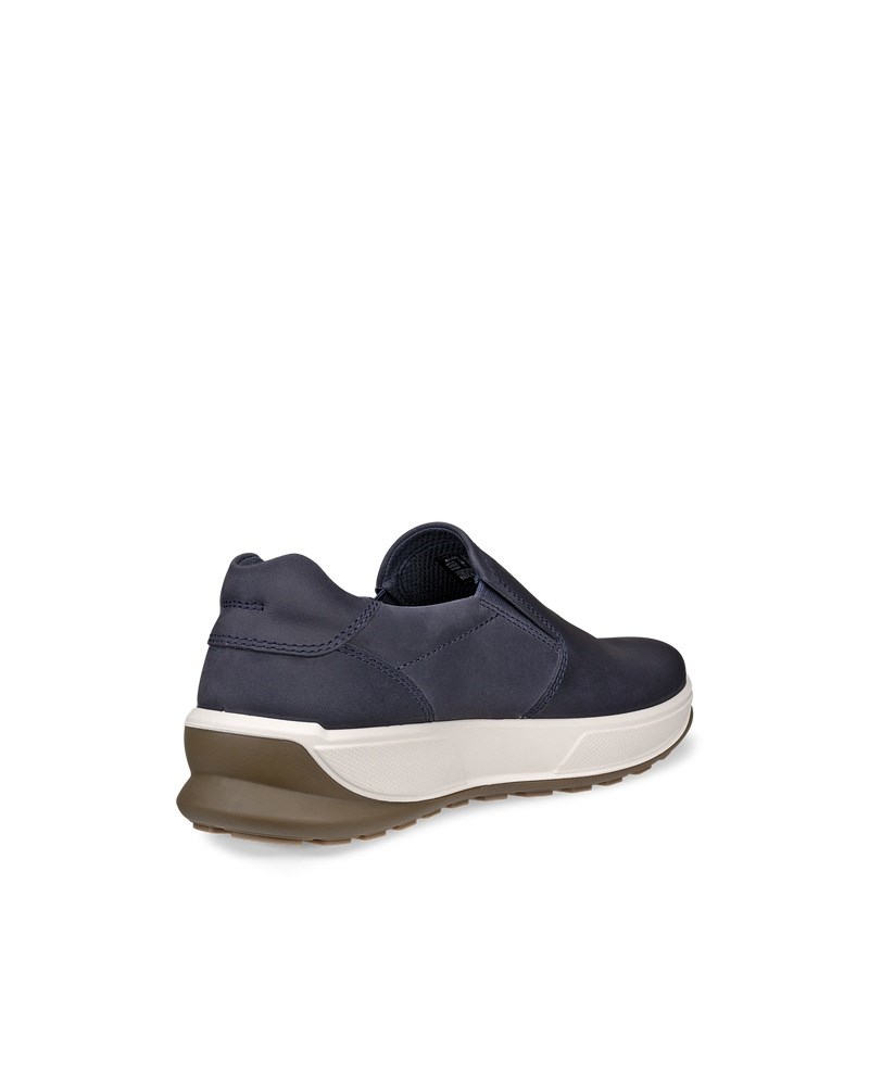 ECCO Byway 2.0 Herren Sneaker aus Nubukleder - Blau