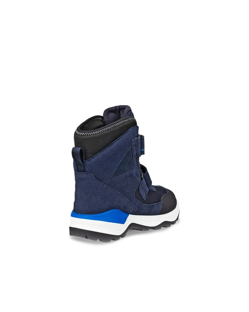 ECCO Snow Mountain Kinder Winterstiefel aus Nubukleder mit Gore-Tex - Blau
