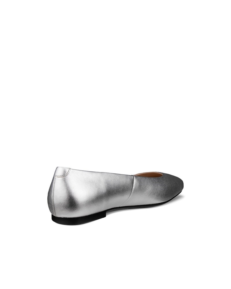 ECCO Margot Damen Lederballerina - Metallic