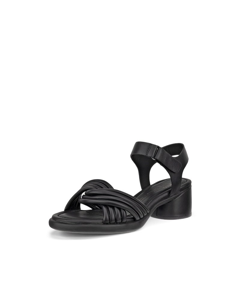 ECCO Sculpted Sandal LX 35 Damen Ledersandale mit Absatz - Schwarz