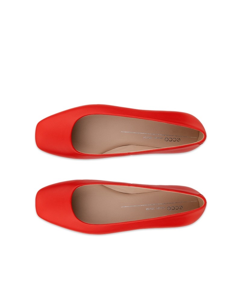 ECCO Margot Damen Lederballerina - Rot
