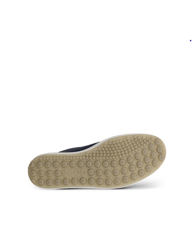 ECCO Soft 7 Damen Ledersneaker - Blau