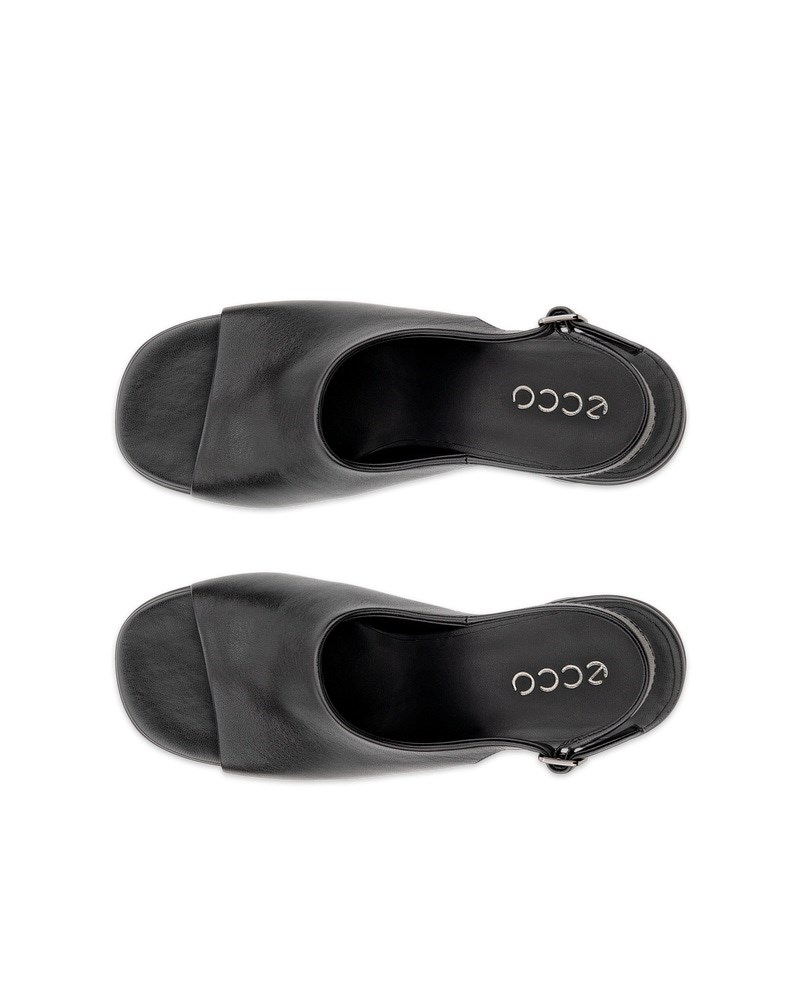 ECCO Sculpted Alba 65 Damen Ledersandale mit Absatz - Schwarz