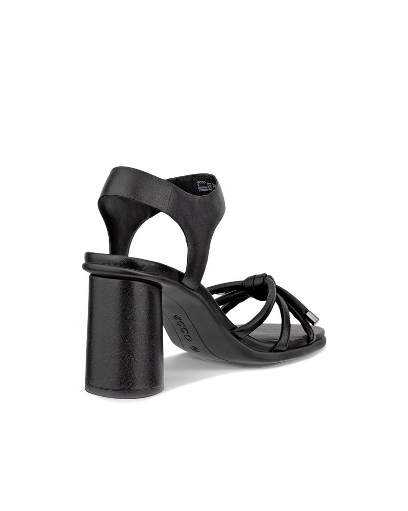 ECCO Sculpted Alba 65 Damen Ledersandale mit Absatz - Schwarz