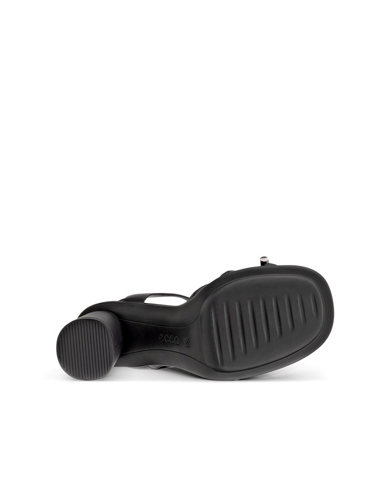 ECCO Sculpted Alba 65 Damen Ledersandale mit Absatz - Schwarz